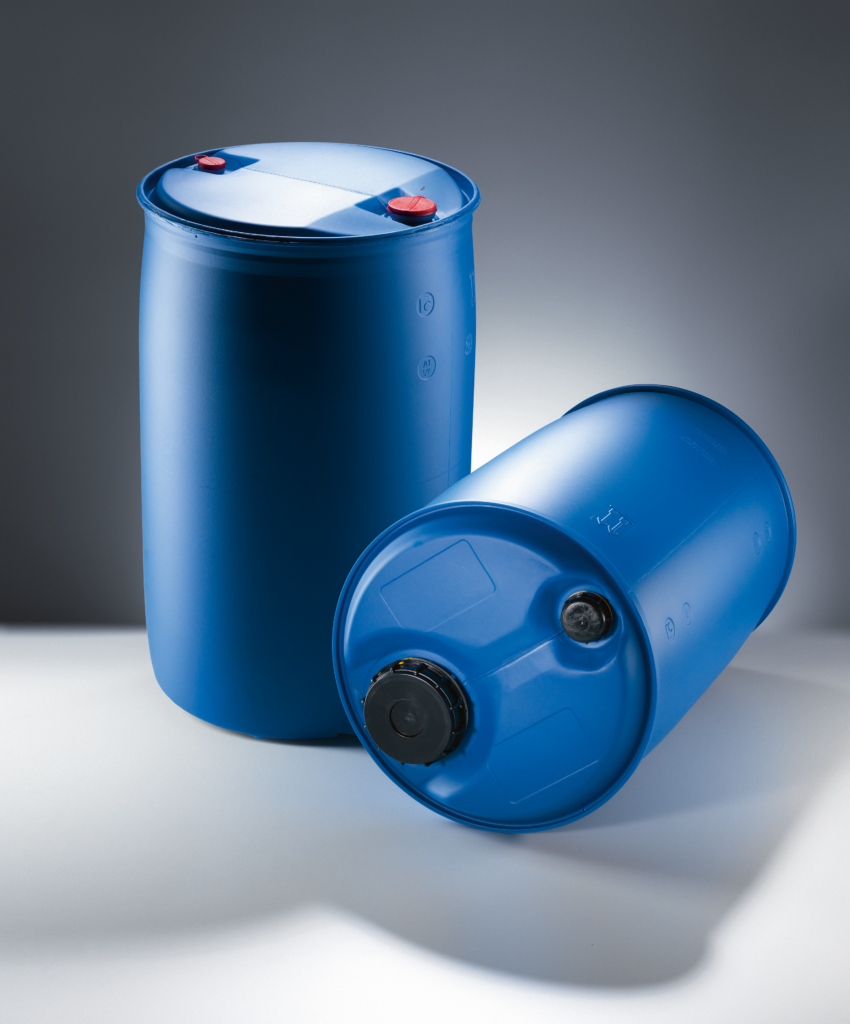 Recyclate content in plastic drums