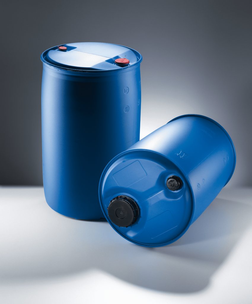 Contenuto riciclato nei fusti di plastica